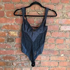 Elegant Black Lace Bodysuit